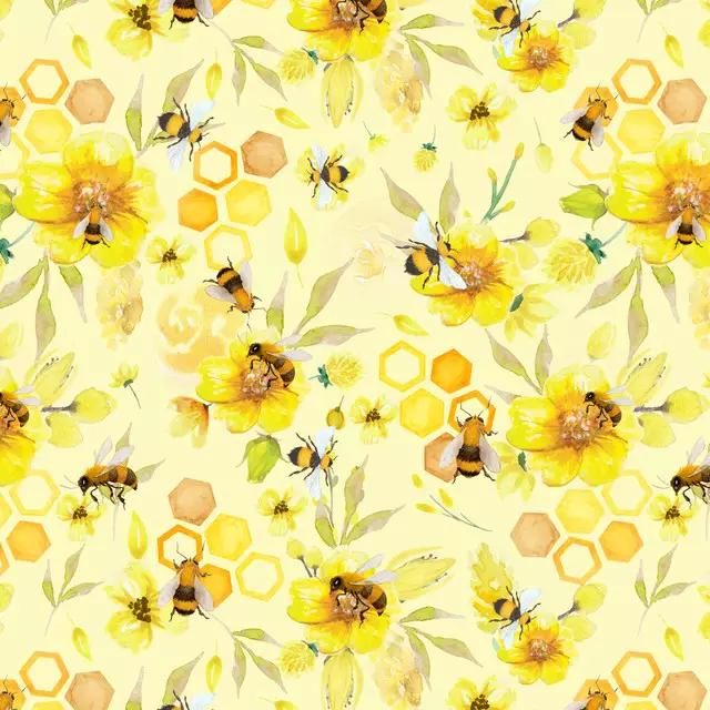 Bienen in der Blütenwiese