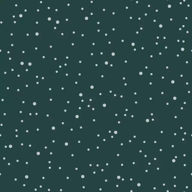 Snowy Dots fir green