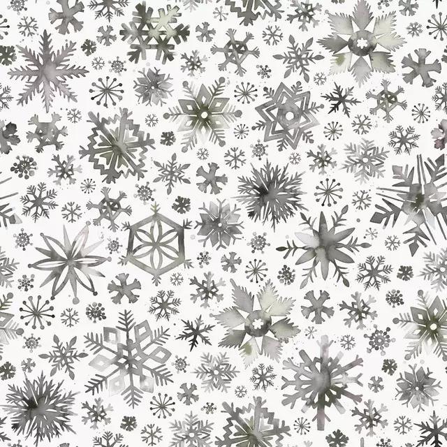 Snowflakes Watercolor Natural