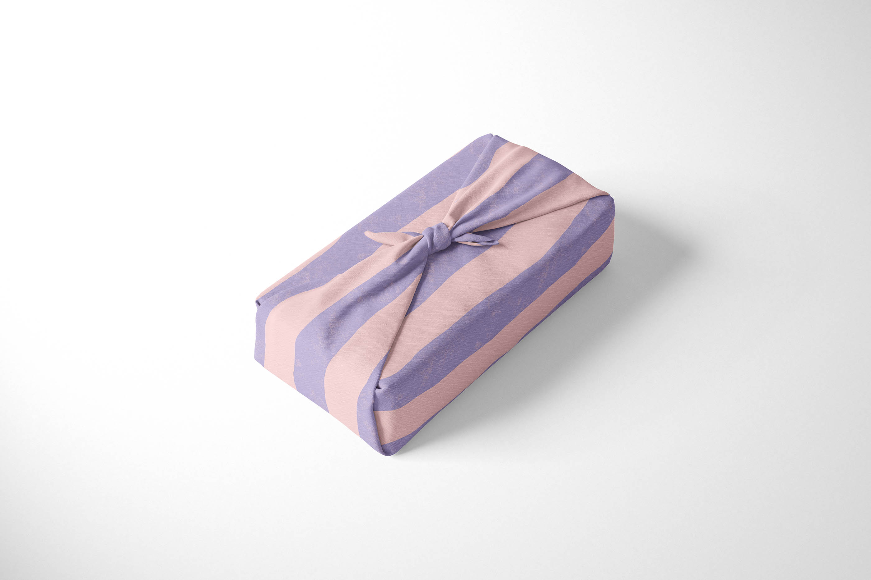 Geschenkpapier Streifen diagonal rosa lila