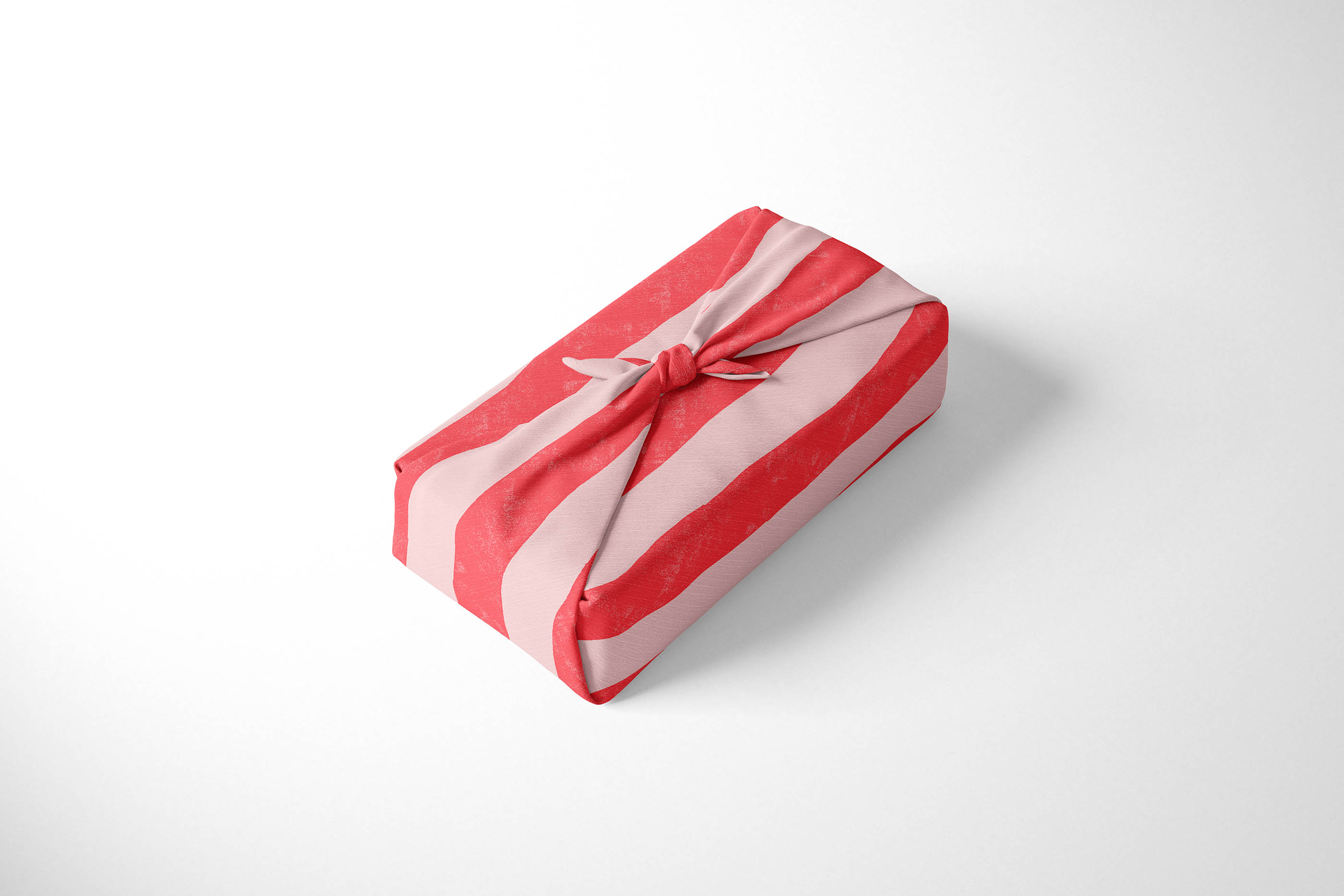 Geschenkpapier Streifen diagonal rot